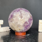 Amethyst and Agate Sphere, Open Crystal ball