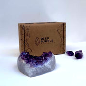 Amethyst Heart, Natural Uruguayan Crystal, Hand Polished, Valentines gift