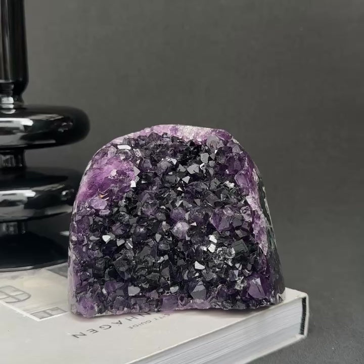 Amethyst Cave Geode with Agate formations, Huge Crystal Cluster for Collectors
