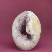 Large Uruguayan Quartz Geode Egg