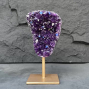 Amethyst Crystal on Metal Stand, Extra Large amethyst