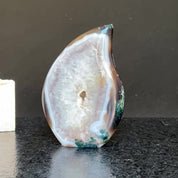 Incredible Quartz Crystal Flame, polished amethyst decorative stone for collectors