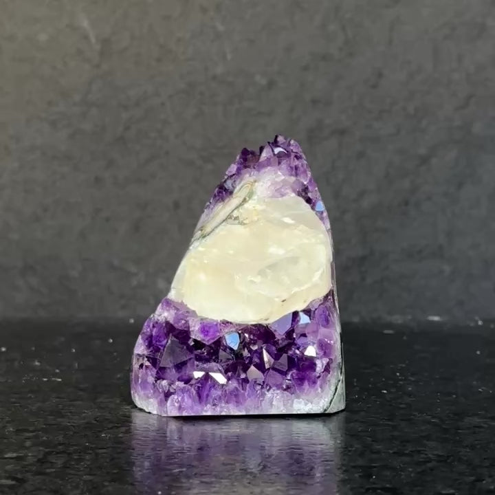Amethyst Crystal rare find, amethyst with polished edges, Amethyst cathedral