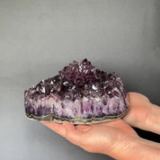 Extra Large Amethyst, Flat shaped Full polished stone, Stunning decor piece