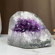 Amethyst Cave Geode with Agate Formations, Home Decor Crystal, High Quality Quartz Cluster