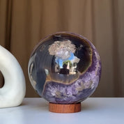 Amethyst Geode Sphere, Crystal Ball, Open Sphere, Extra large sphere