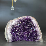 Natural Amethyst and Agate Crystal Bookends, Incredible XXL Polished Stones, Premium quality crystals, extra large geode bookends for decor