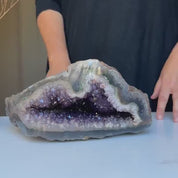 Extra large geode cave, 12 Lb Natural Amethyst crystal, Home Decor Crystal Geode Cave, Tabletop Centerpiece