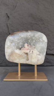 Uruguayan Quartz Geode With Stand For Collectors