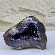 Uruguayan Amethyst & Agate Crystal Geode