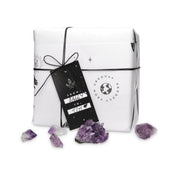 Curtains Tie Back with Amethyst Crystal and Merino Wool Tassels, Stalactite Stone Home Decor, window curtains holder with metal chains