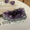 Flat amethyst, Unique raw crystal cluster